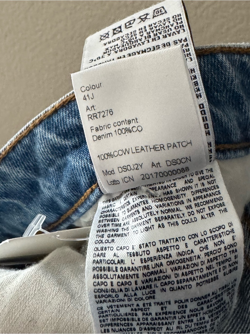 R13 Kick Fit Torn Straight Jeans 30 Mason Blue Denim Raw Hem Minimalist NWT - Picture 13 of 16